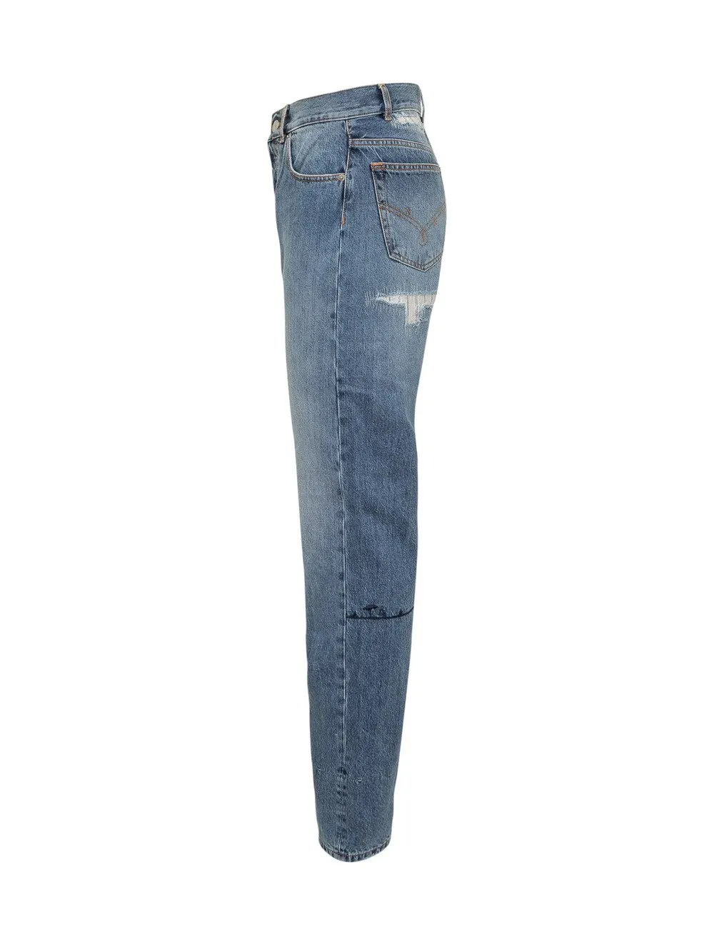 NICK FOUQUET Jeans con Ricamo 