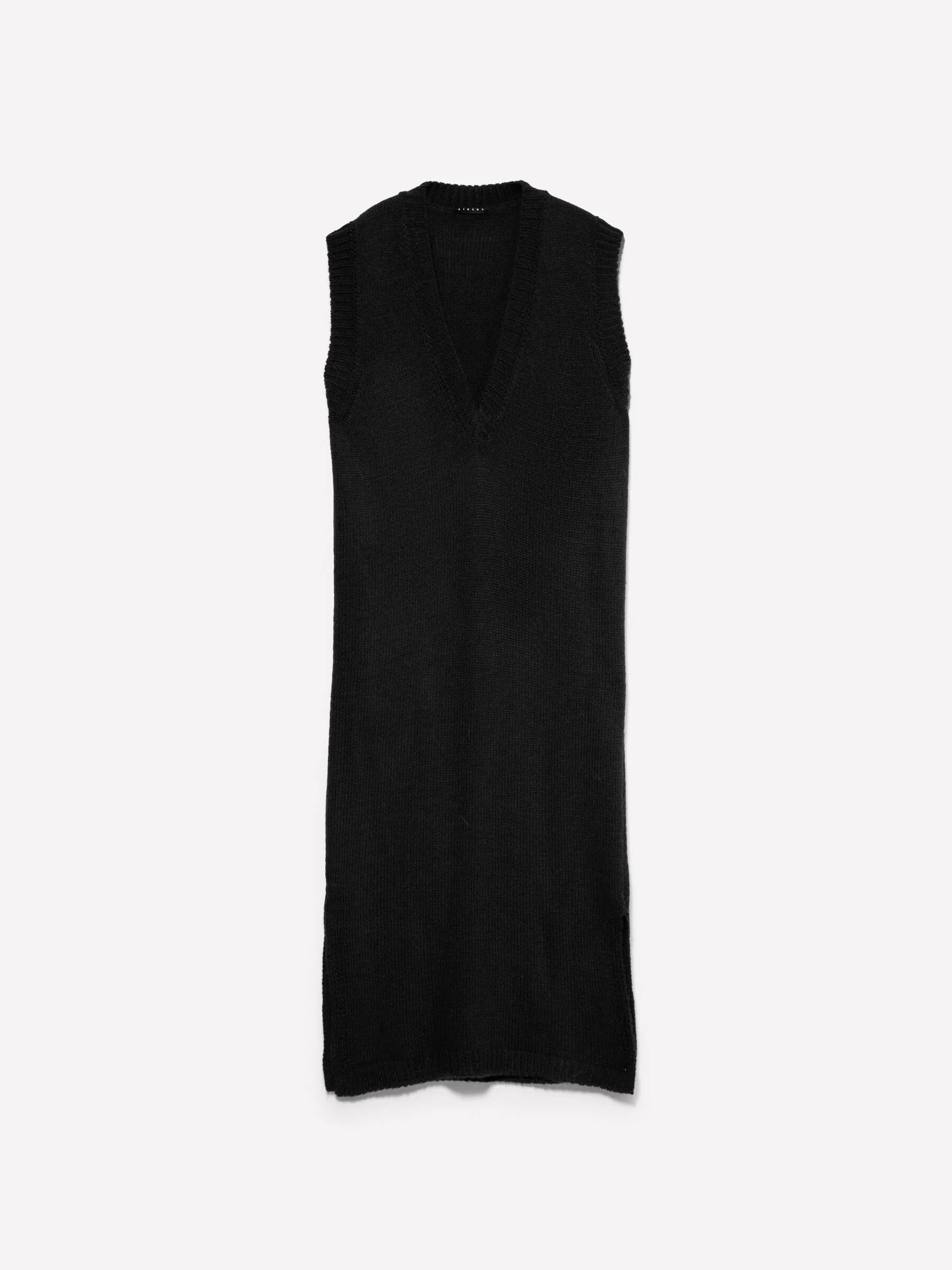 Nuovi arrivi      Vestito smanicato in maglia nero