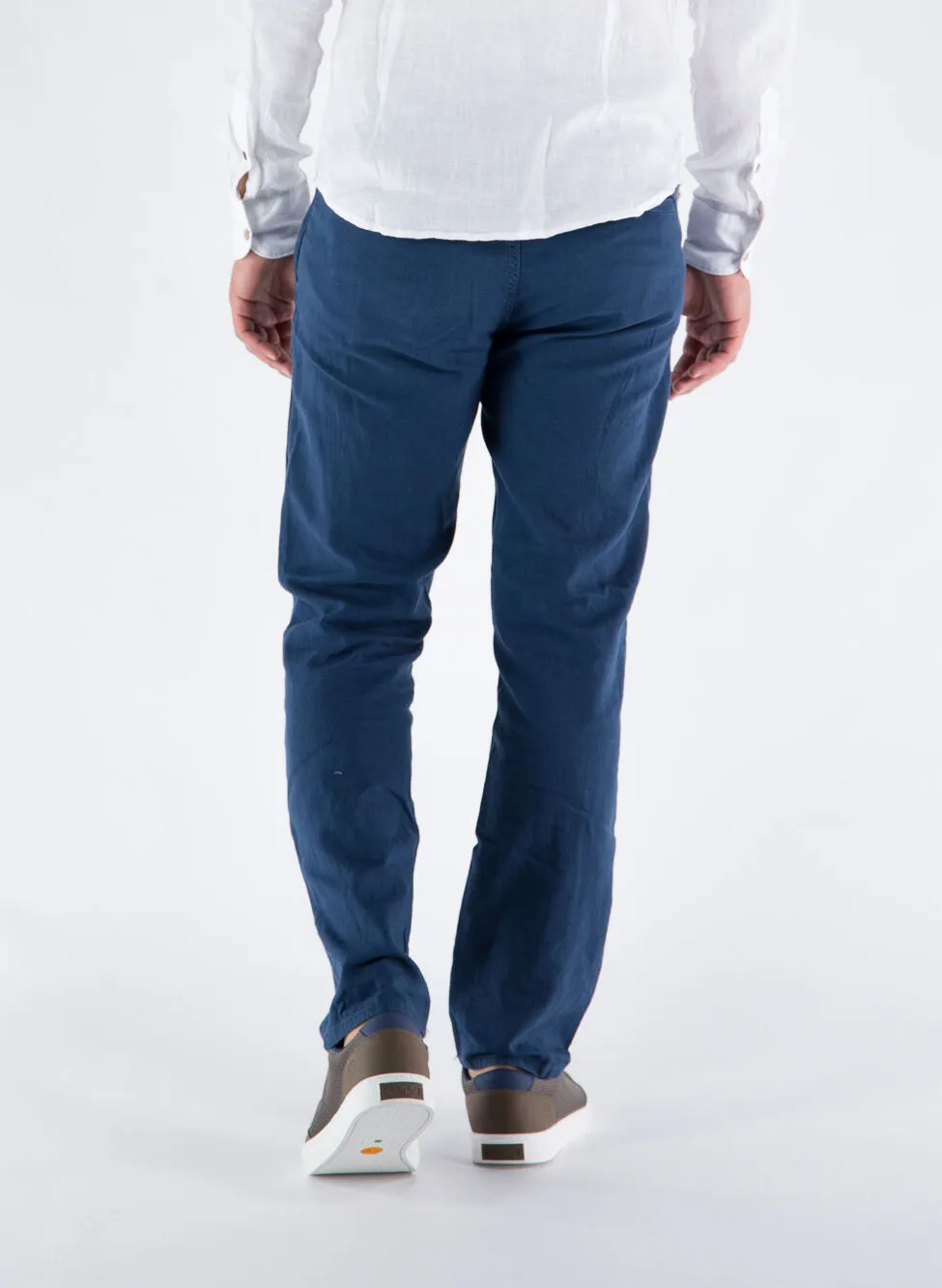 pantalone chino misto lino