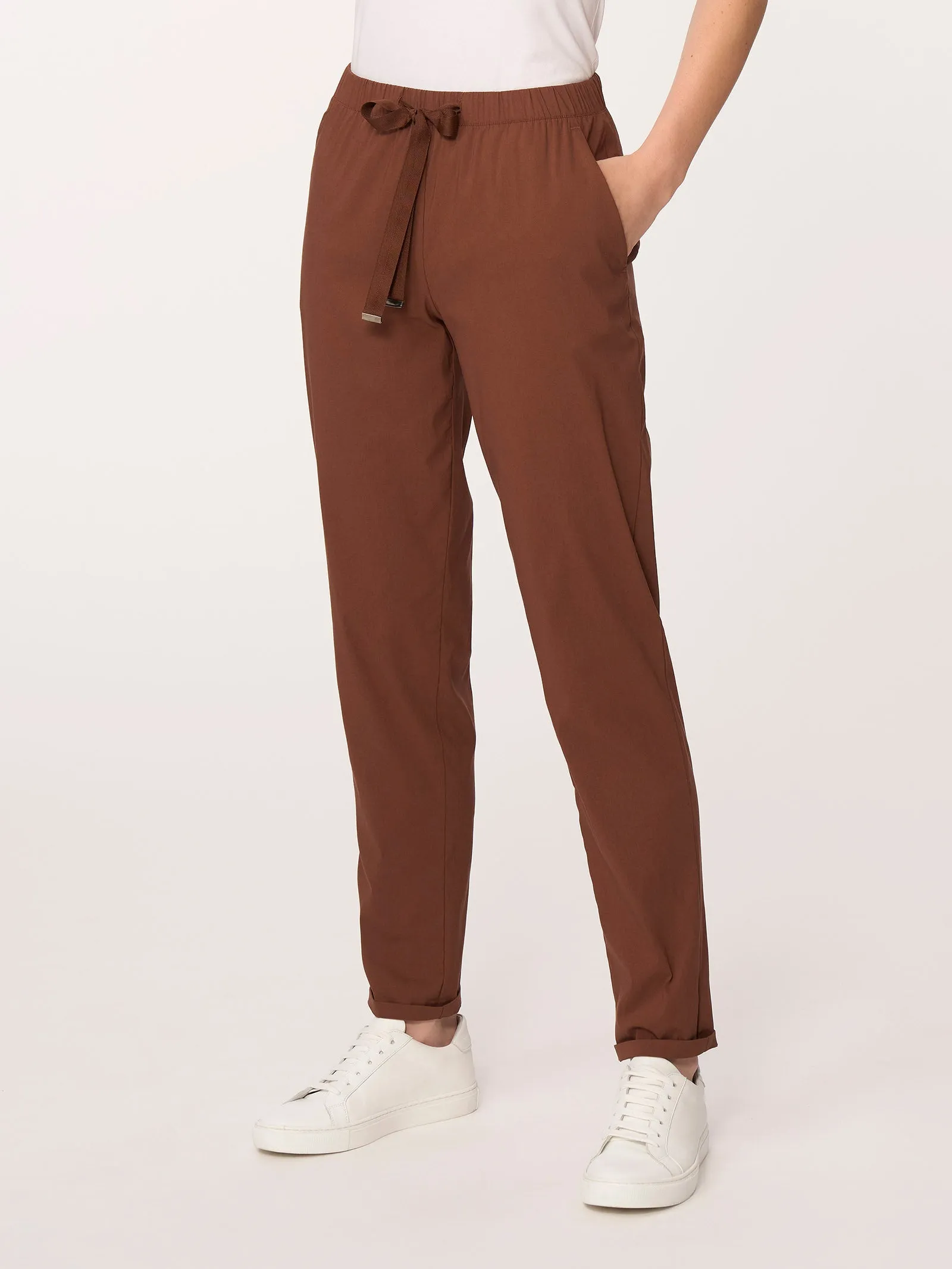 Pantalone Jogger con tasche in Super Fresh - Bleu