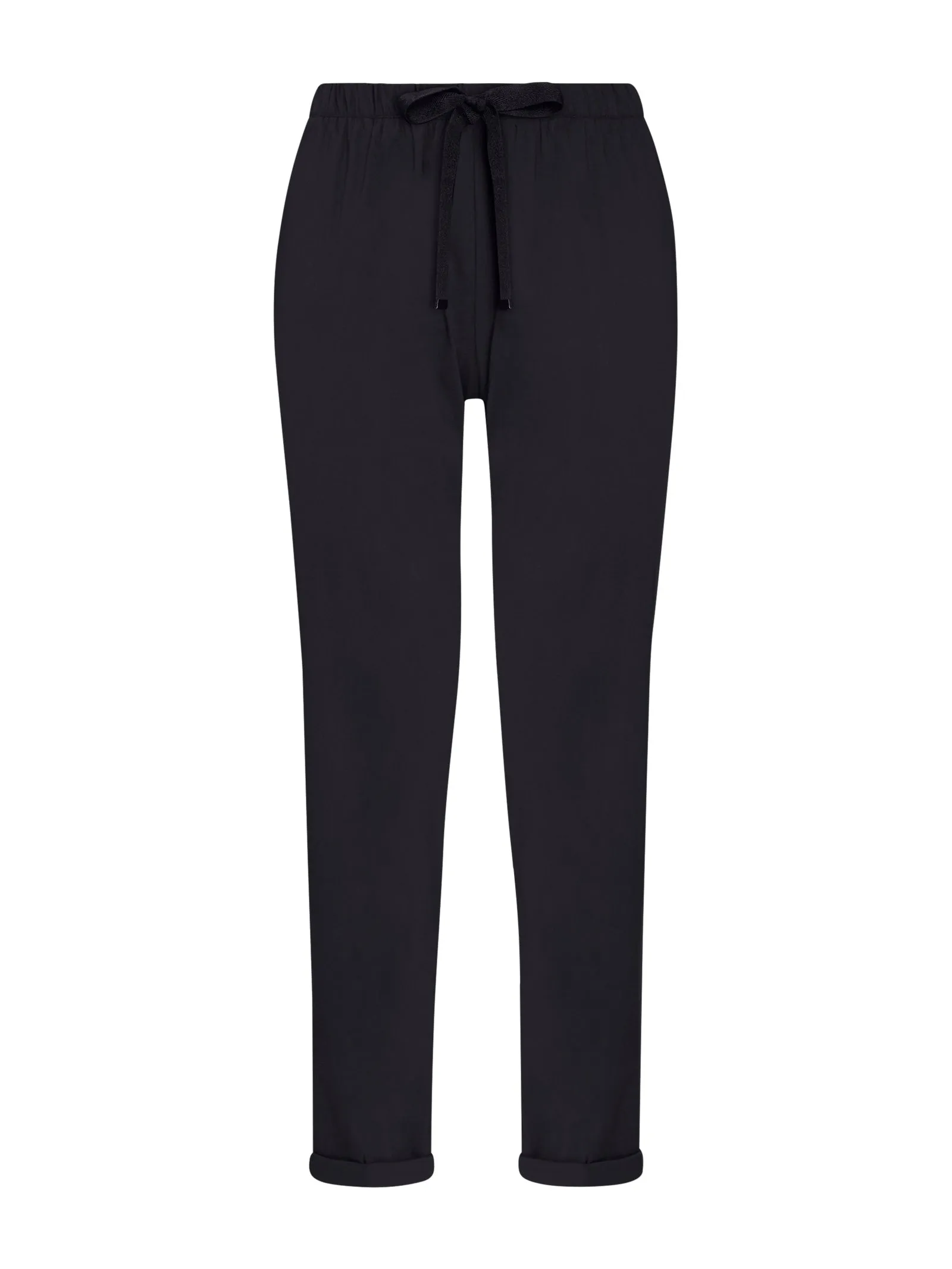 Pantalone Jogger con tasche in Super Fresh - Nero