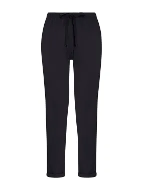 Pantalone Jogger con tasche in Super Fresh - Nero