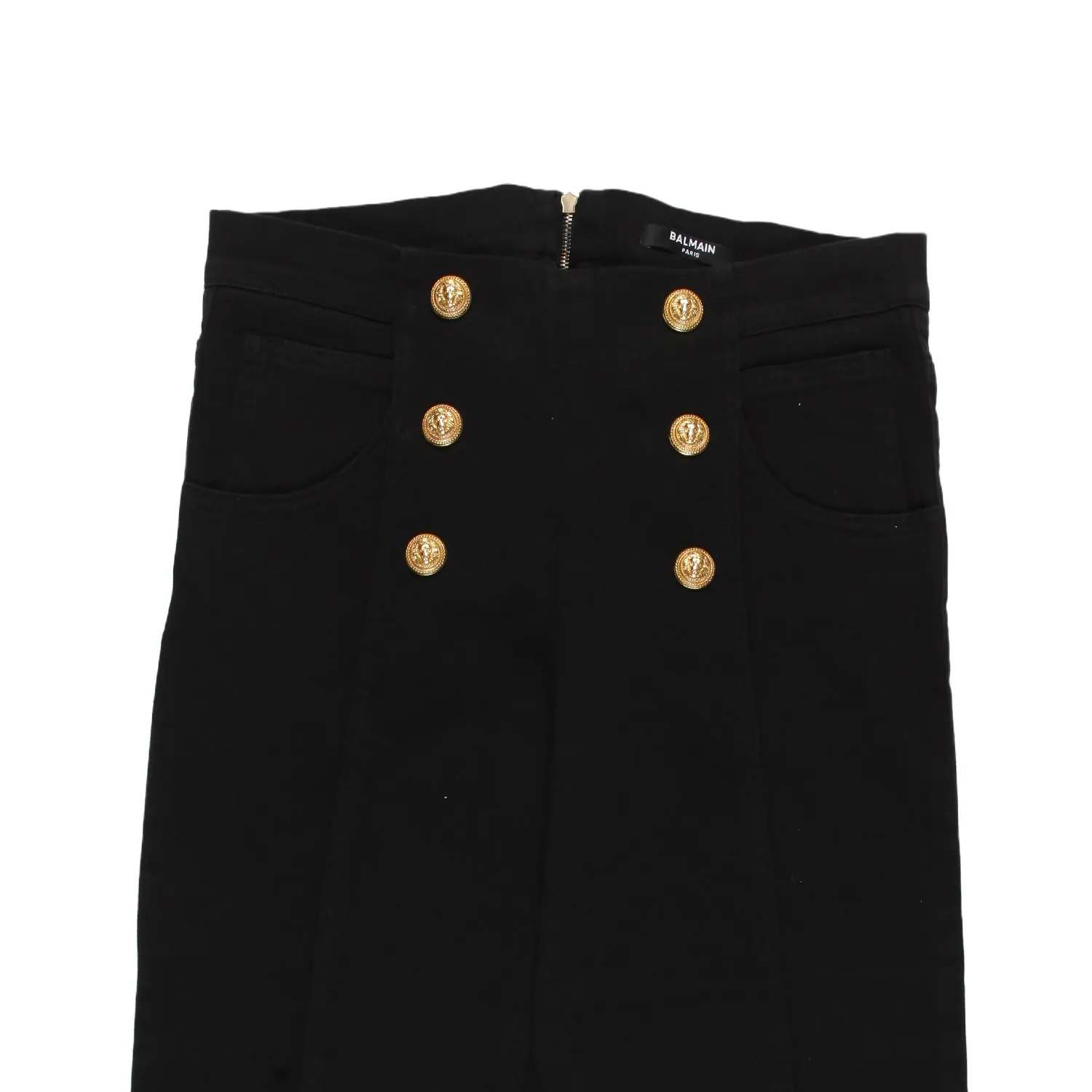 Pantalone Twill Nero Balmain Bambina E Teenager