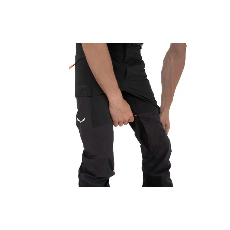 Pantaloni da sci da uomo Salewa SELLA DST HYB (black out)