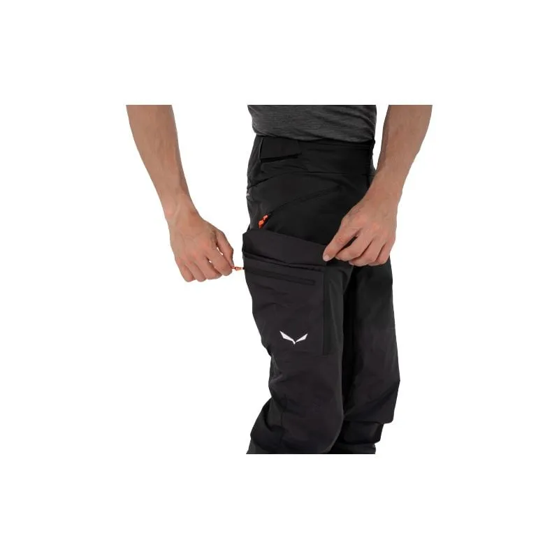 Pantaloni da sci da uomo Salewa SELLA DST HYB (black out)