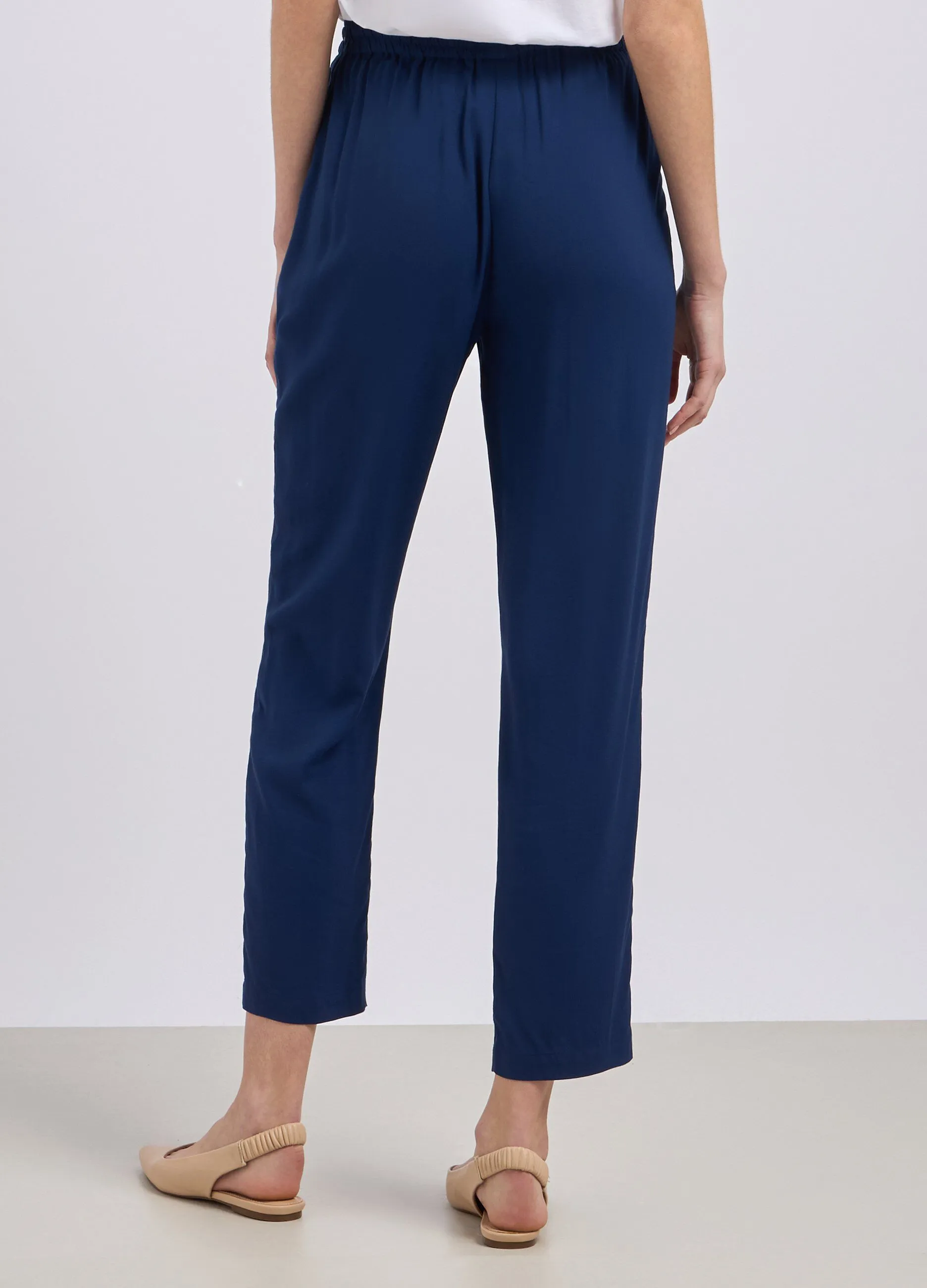 Pantaloni in pura viscosa donna