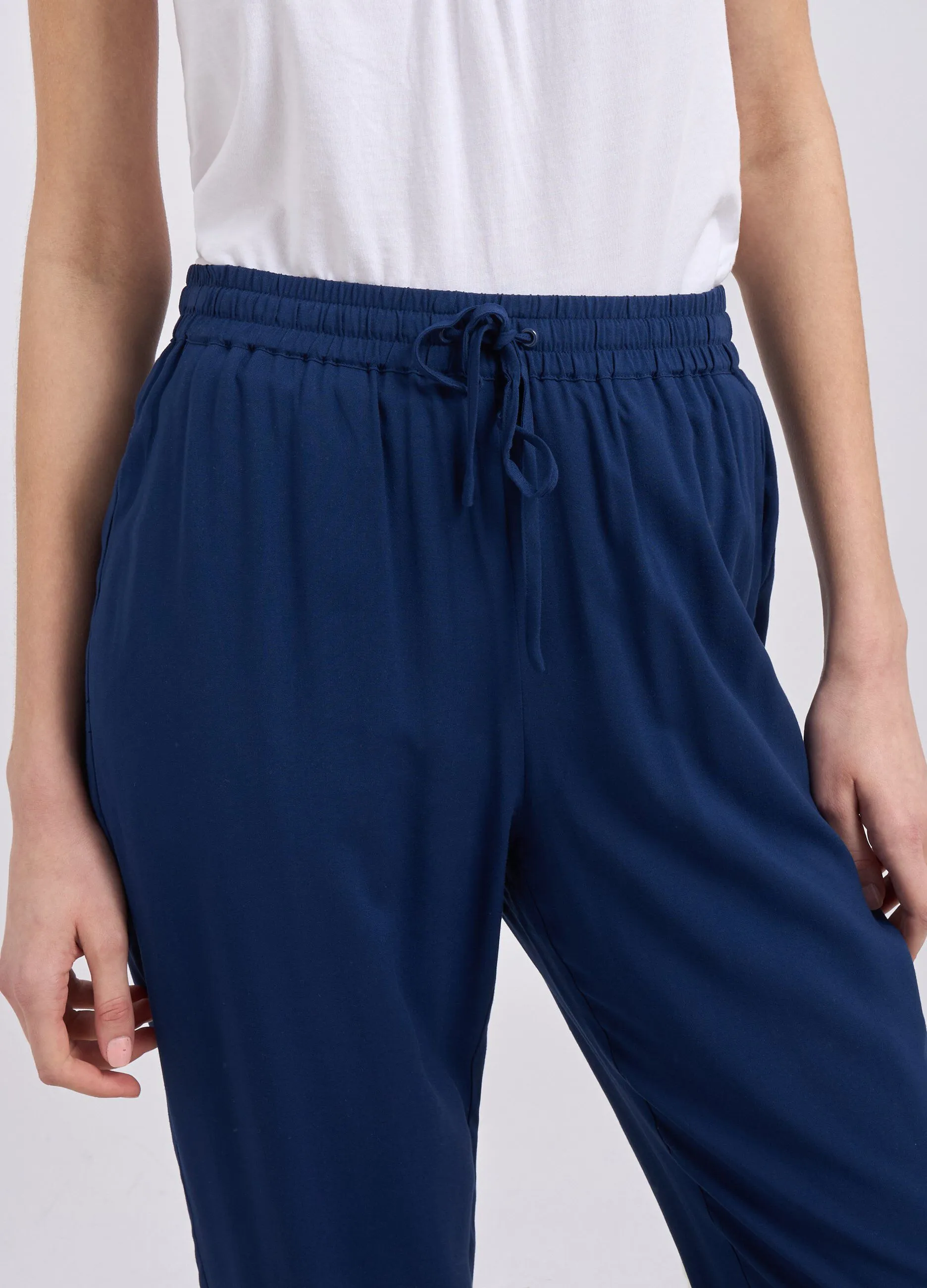 Pantaloni in pura viscosa donna