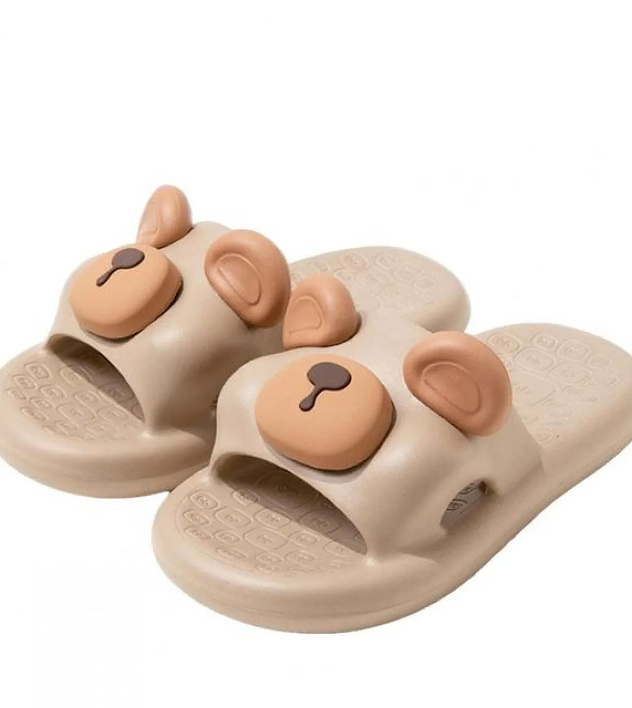 Pantofole da bagno con mucca e maiale carino Morbido Eva Ultra Cuscino antiscivolo Pantofole da doccia con punta aperta con suol