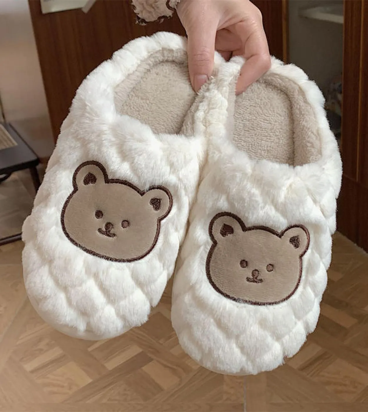 Pantofole da casa in peluche Ciabatte in peluche Scarpe da donna Pantofole da donna 2023 Winter Home