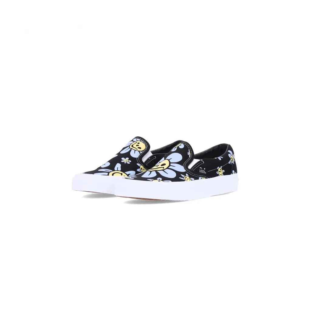 scarpa bassa uomo classic slip-on TRIPPY GRIN FLORAL BLACK/YELLOW