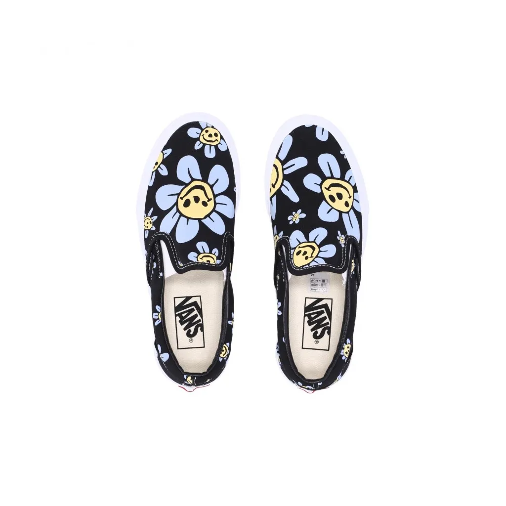 scarpa bassa uomo classic slip-on TRIPPY GRIN FLORAL BLACK/YELLOW