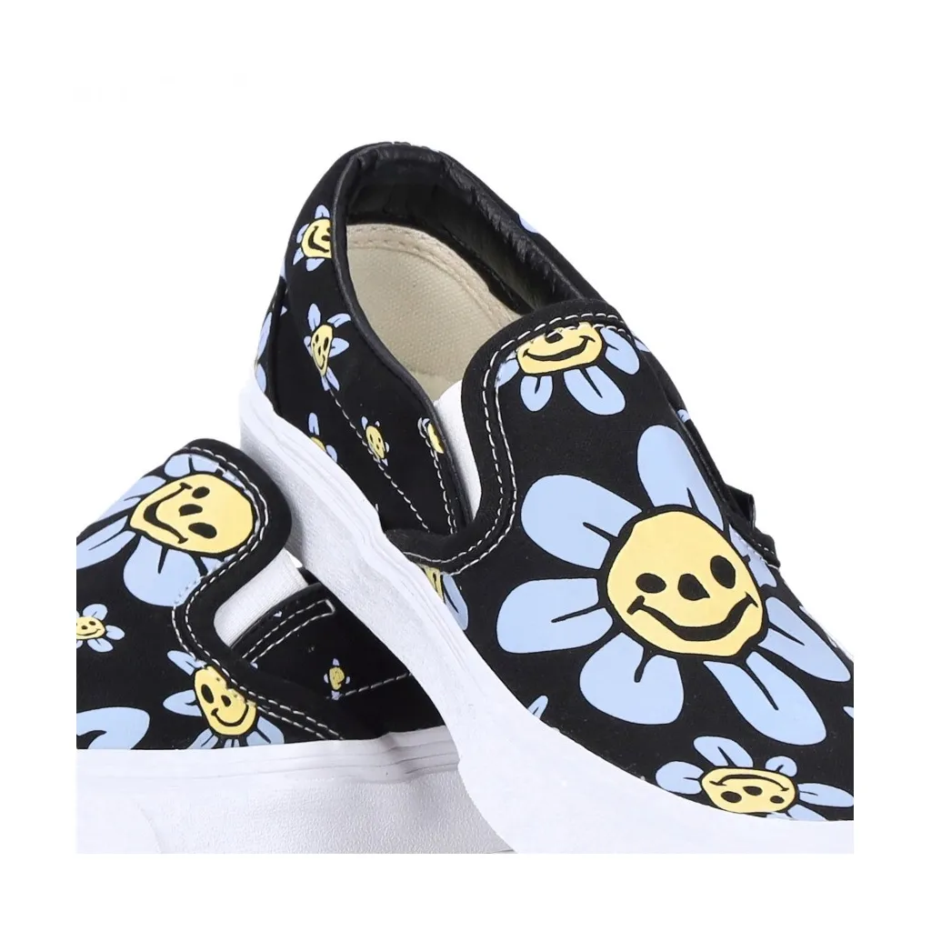 scarpa bassa uomo classic slip-on TRIPPY GRIN FLORAL BLACK/YELLOW