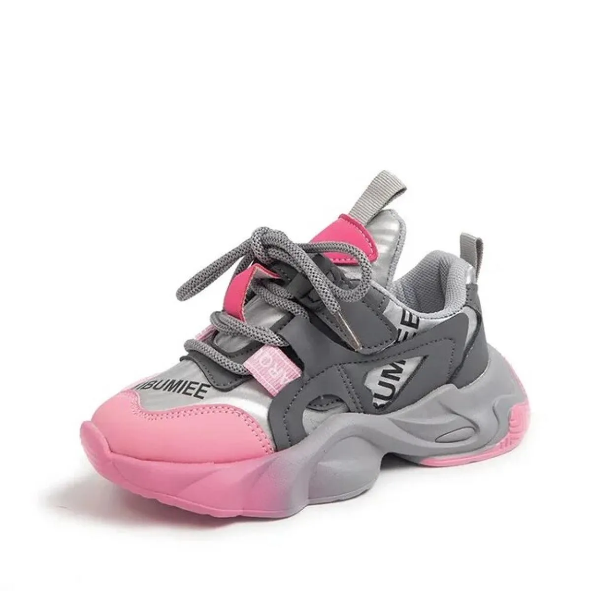 Scarpe casual in pelle per ragazzi e ragazze Sneakers per bambini Basket all'aperto Leggero Resistente e confortevole Moda