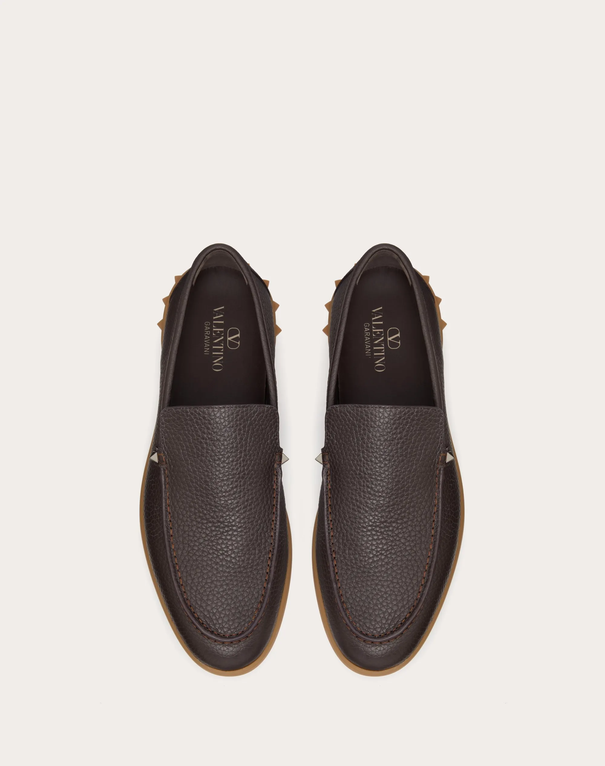 SLIP-ON LEISURE FLOWS IN VITELLO GRANATO