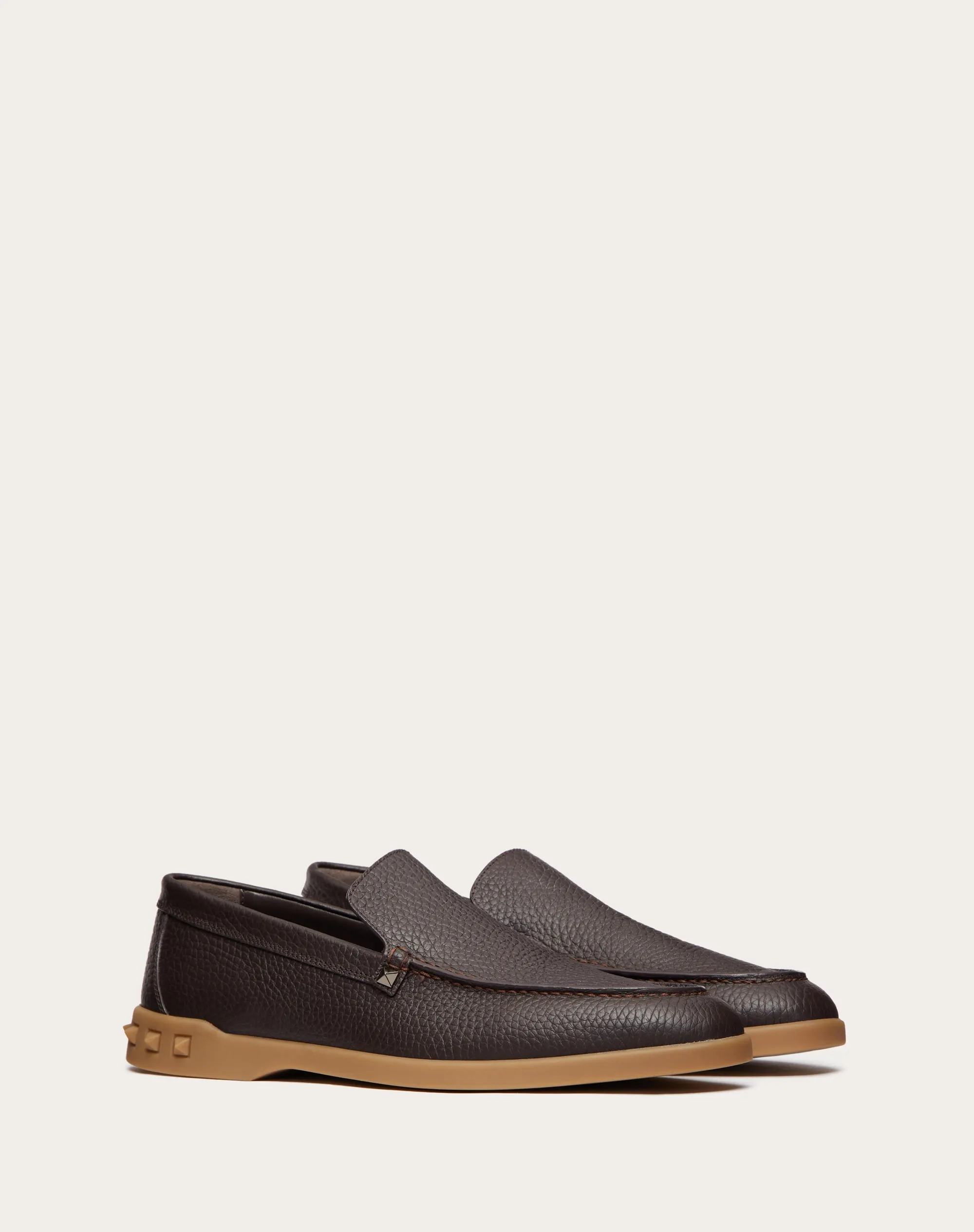 SLIP-ON LEISURE FLOWS IN VITELLO GRANATO