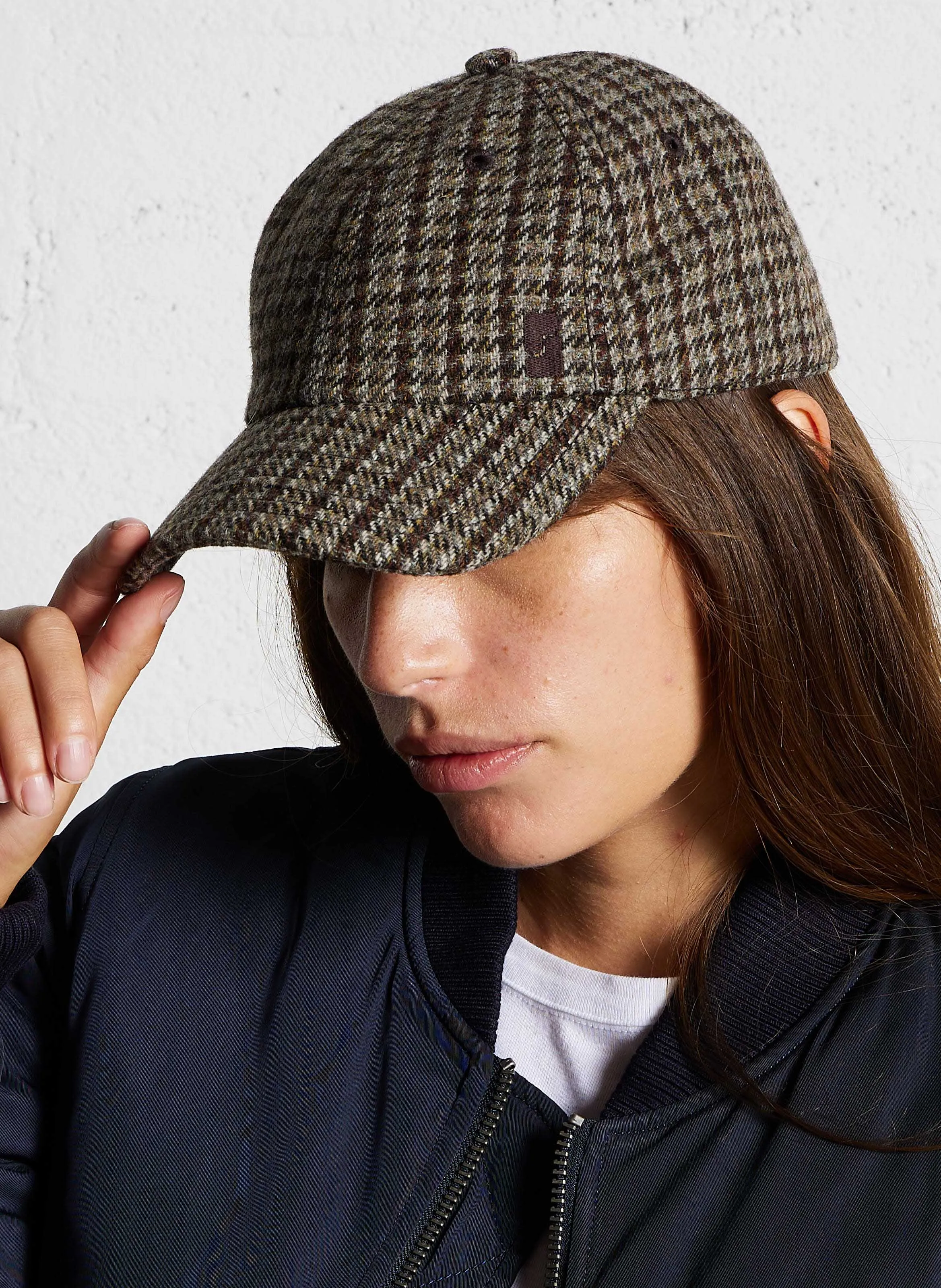  SOEUR   SERENA - Cappello in tweed a quadri | Grigio