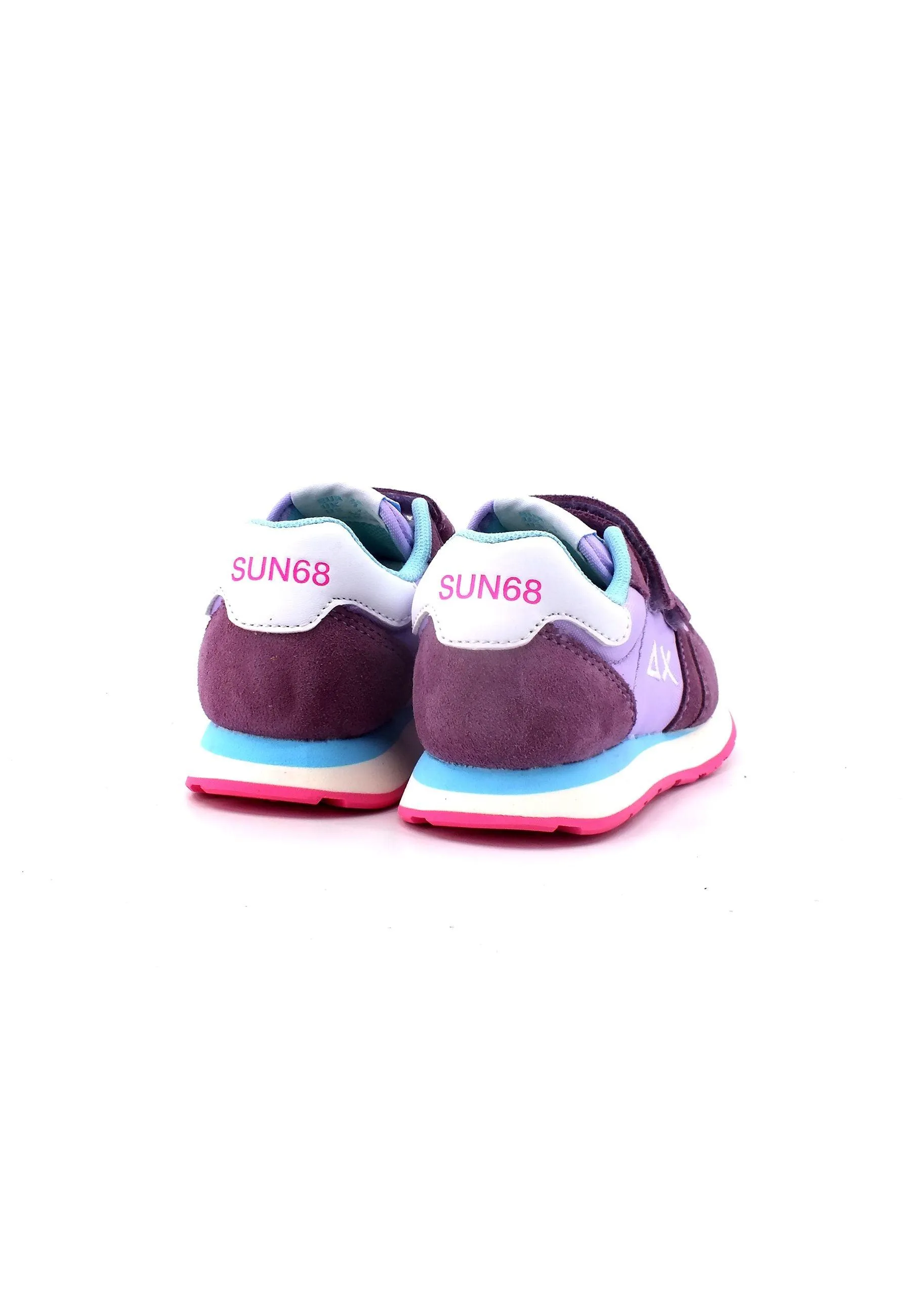 SUN68 Ally Solid Nylon Sneaker Bambino Lilla Z33401B