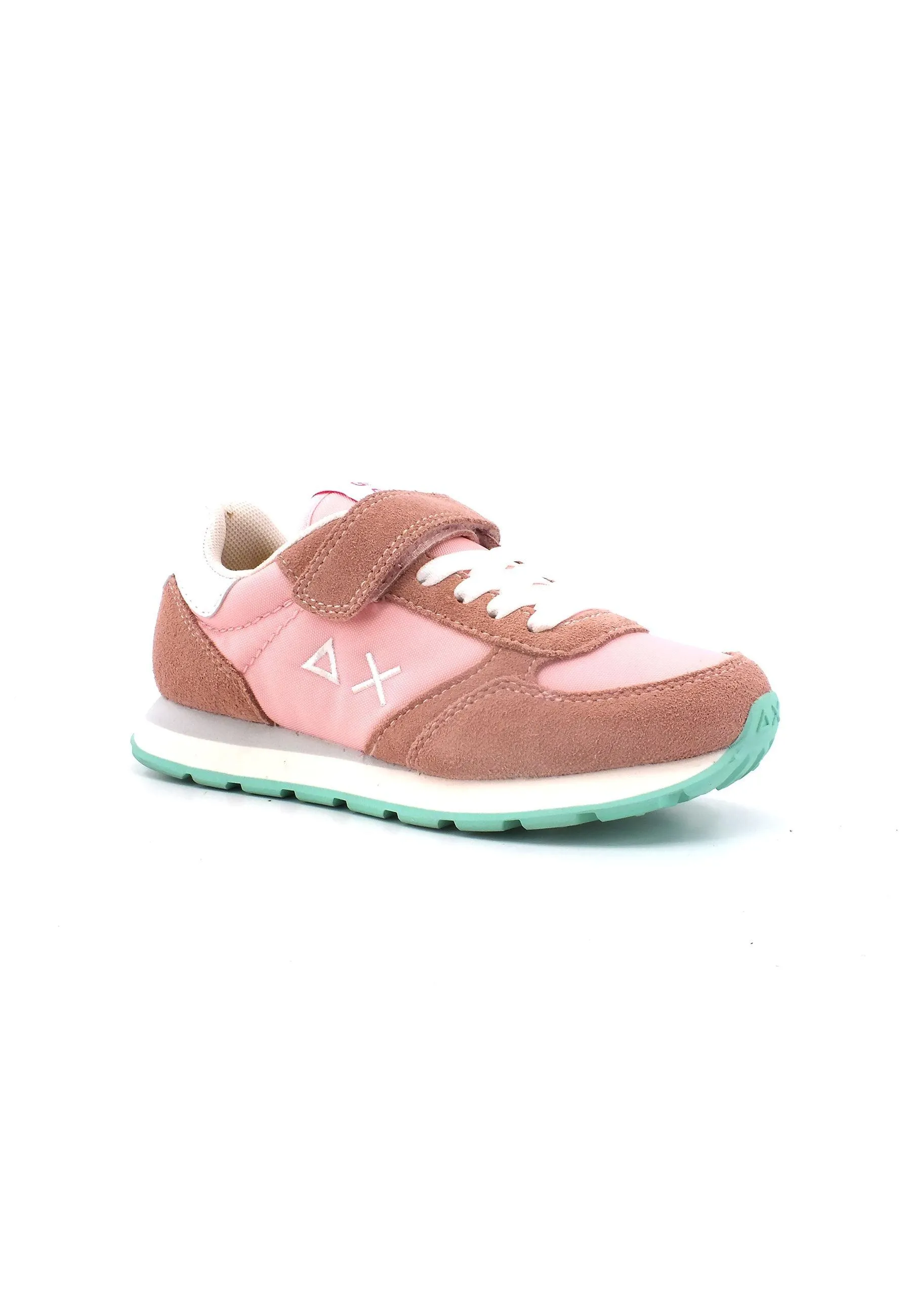 SUN68 Ally Solid Nylon Sneaker Bambino Rosa Z33401K