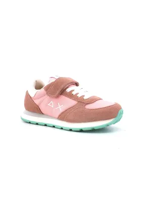 SUN68 Ally Solid Nylon Sneaker Bambino Rosa Z33401K