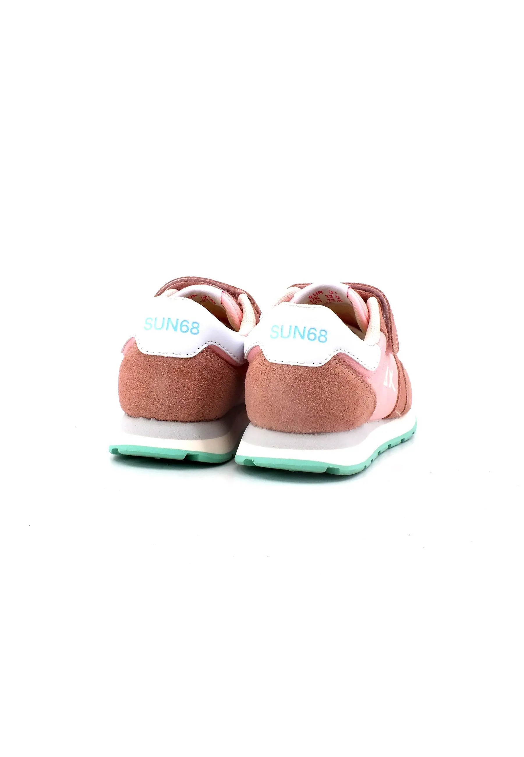 SUN68 Ally Solid Nylon Sneaker Bambino Rosa Z33401K