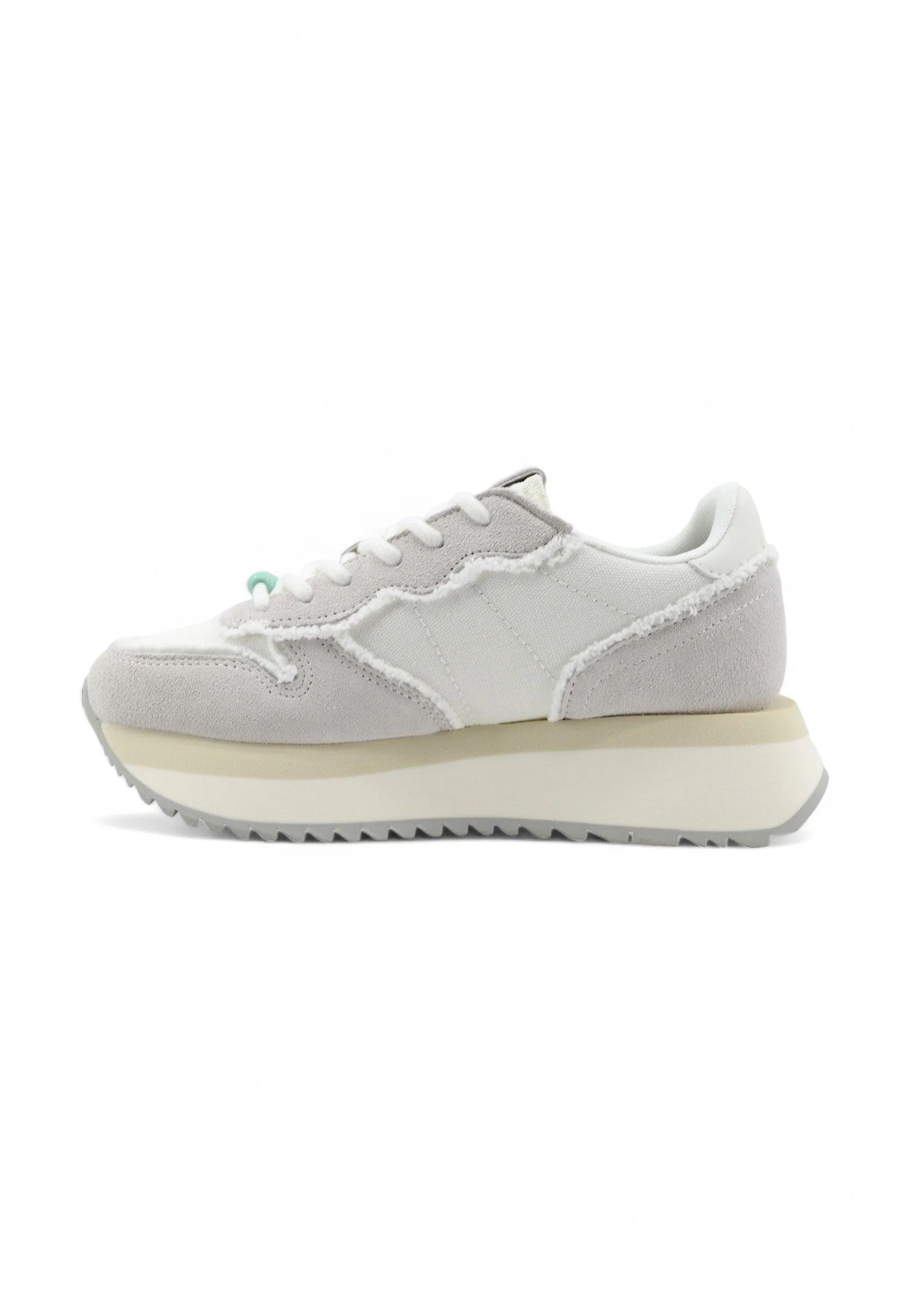 SUN68 Big Stargirl Sneaker Donna Bianco Panna Z34216