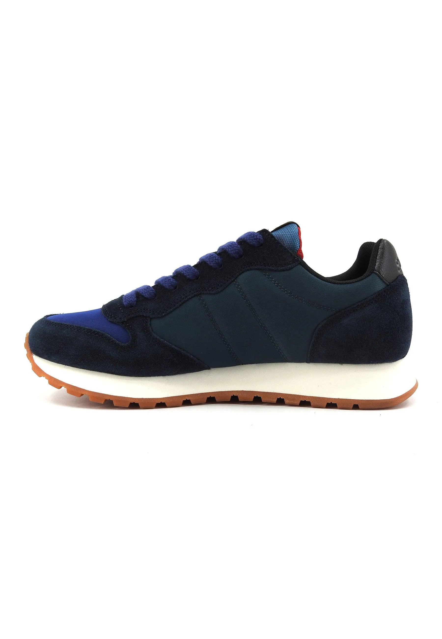 SUN68 Jaki Bicolor Sneaker Uomo Ottanio Navy Blue Z43114