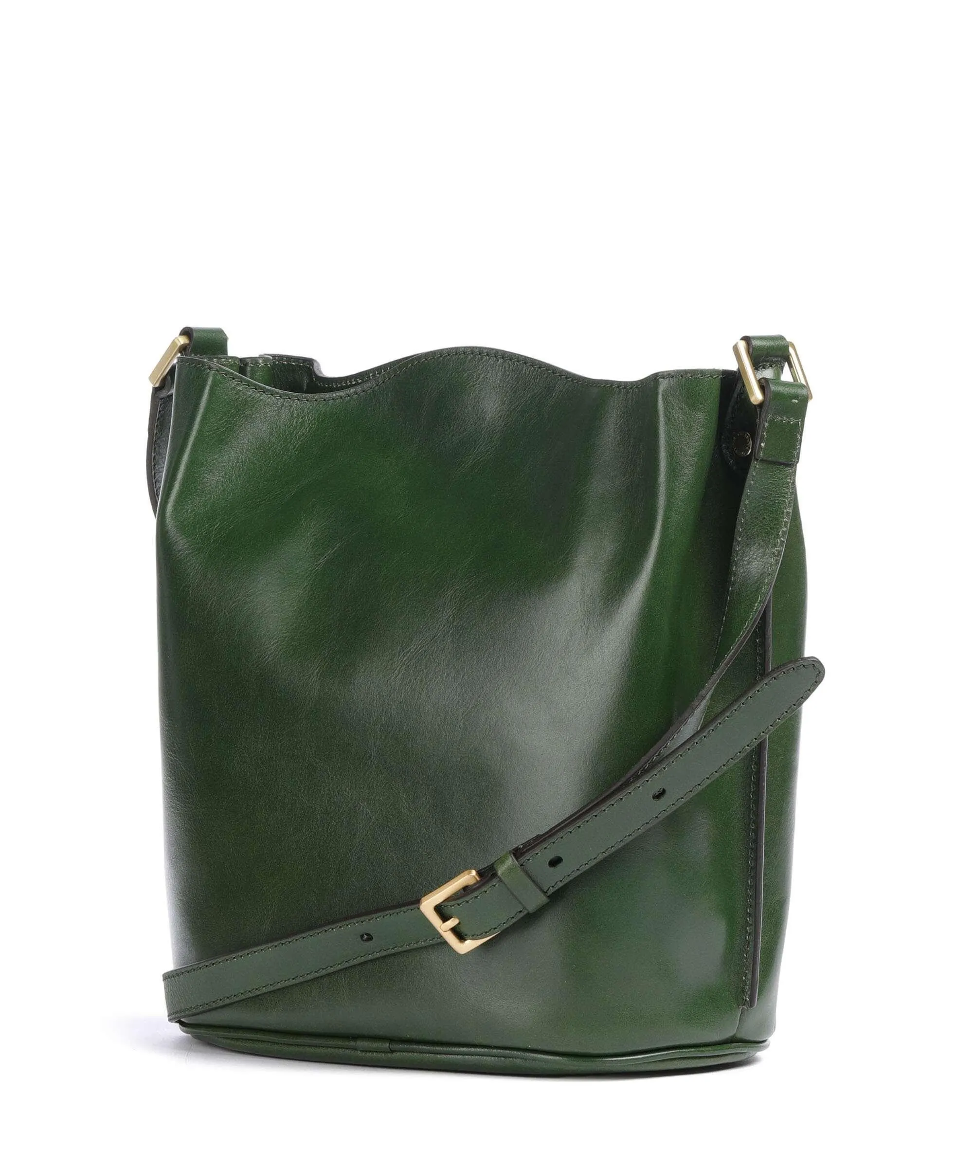  The Bridge Story Donna Borsa hobo pelle di vacchetta finemente grana verde scuro  