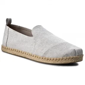 Toms chambray canvas shoe Deconstructed Alpargata 10009838 grey