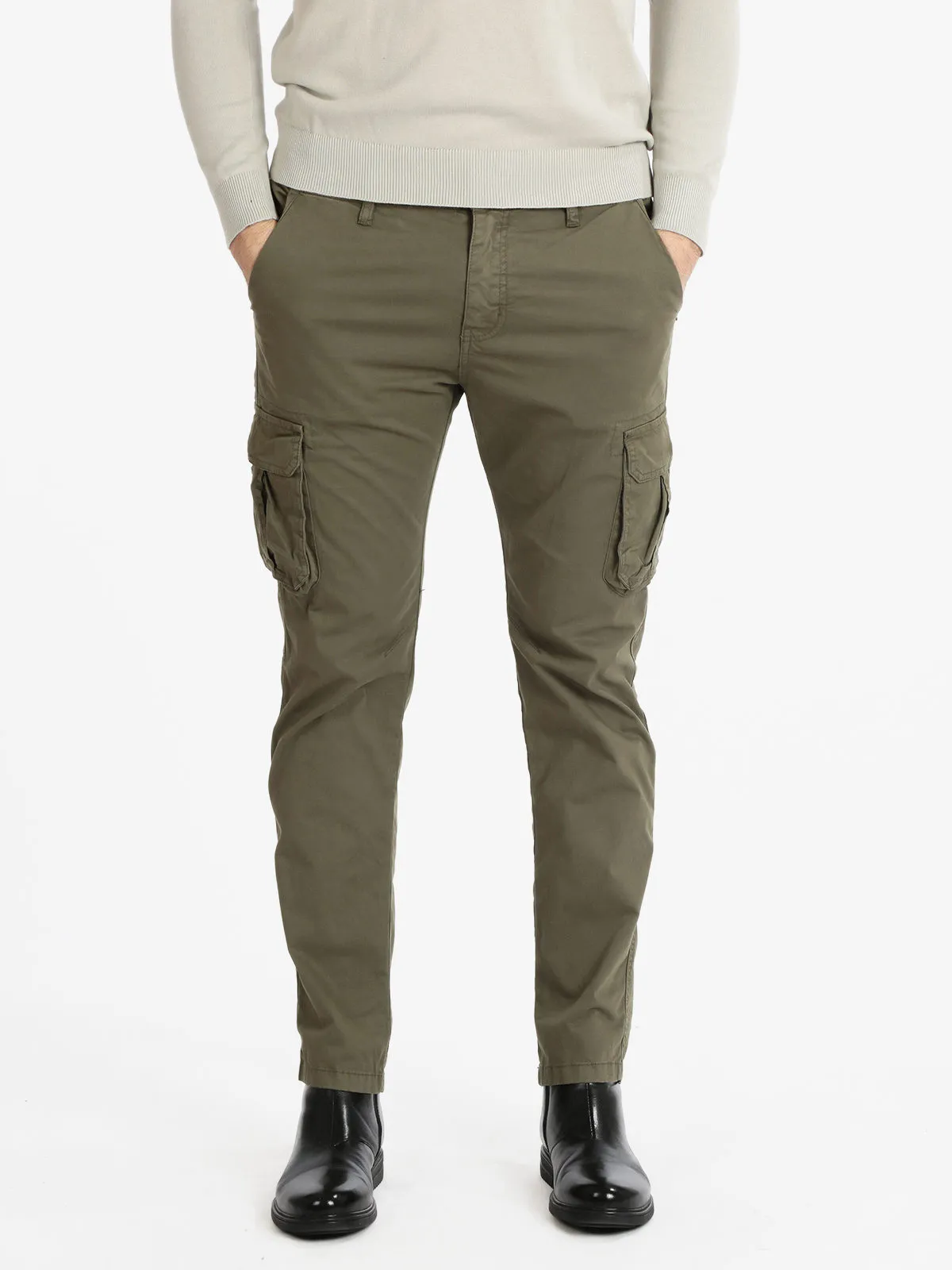 Tony Backer Pantalon homme en coton à grandes poches