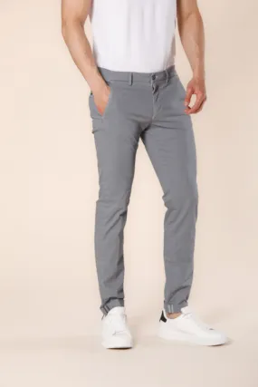 Torino Style pantalon chino homme en coton et tencel motif micro étoiles slim