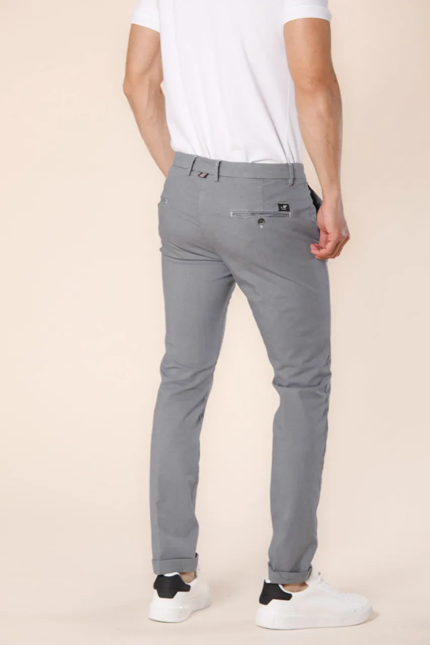 Torino Style pantalon chino homme en coton et tencel motif micro étoiles slim