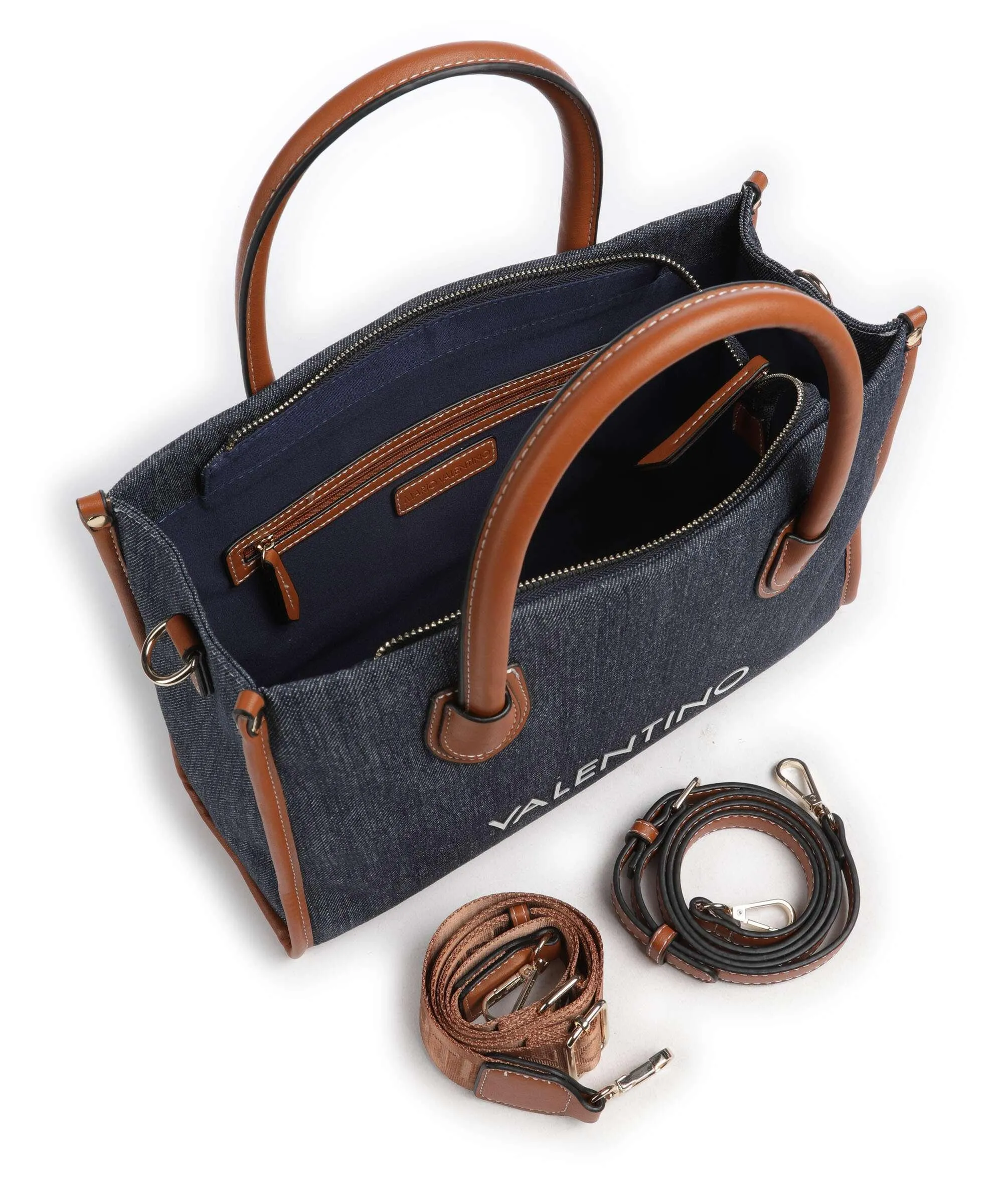  Valentino Bags Leith Borsa a mano cotone jeans  