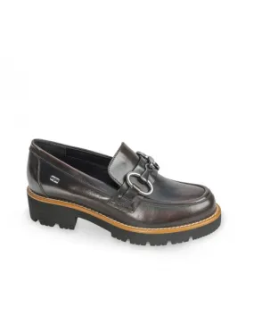 VALLEVERDE 36242 mocassino zeppa slip-on donna marrone