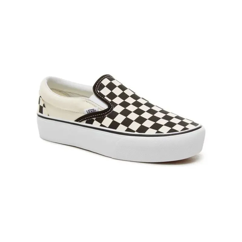 Vans Ua Classic Slip-on Platform (scacchiera in bianco e nero)