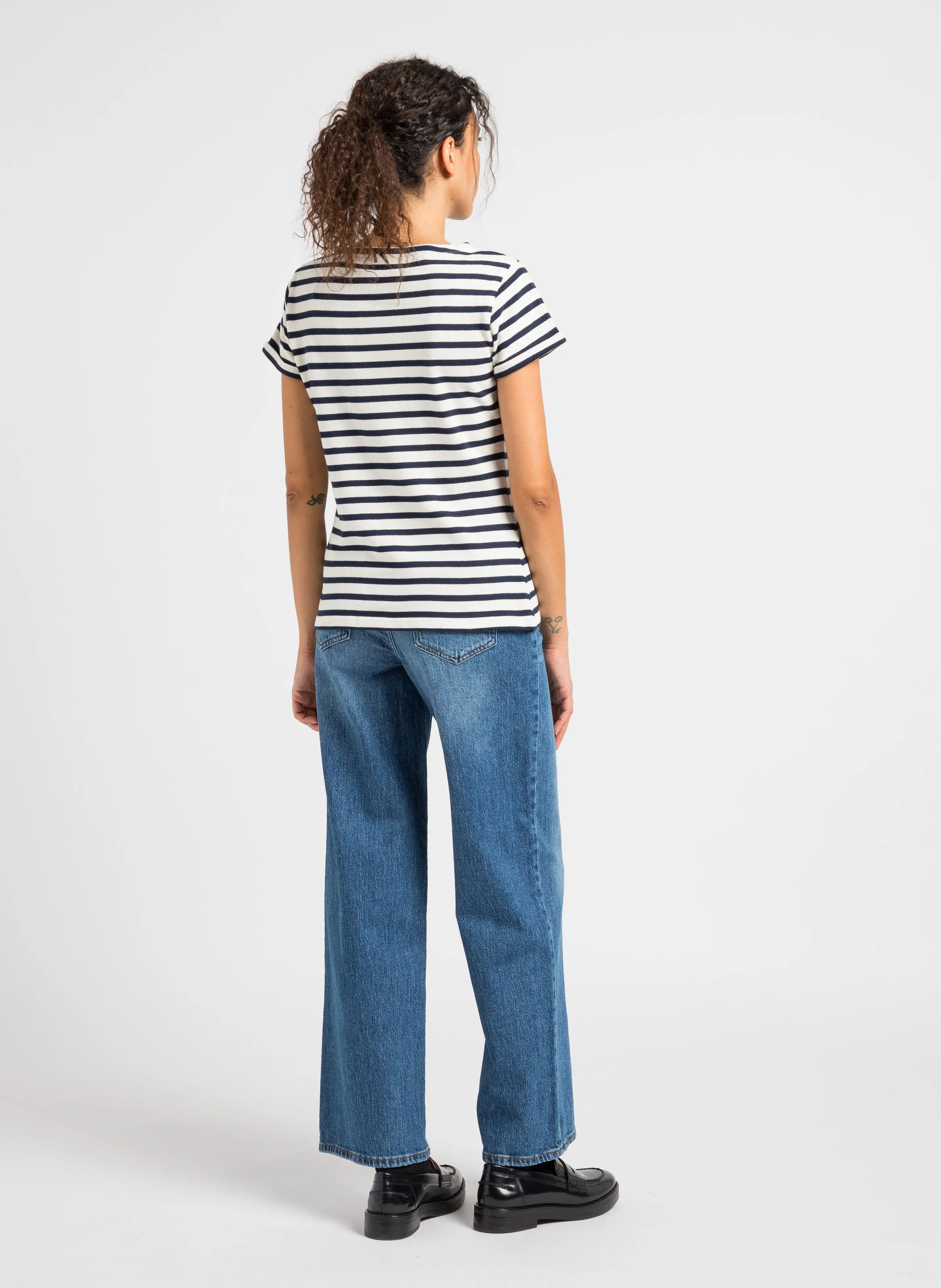  VILA   FREYA - Jeans dritti in misto cotone | Blu