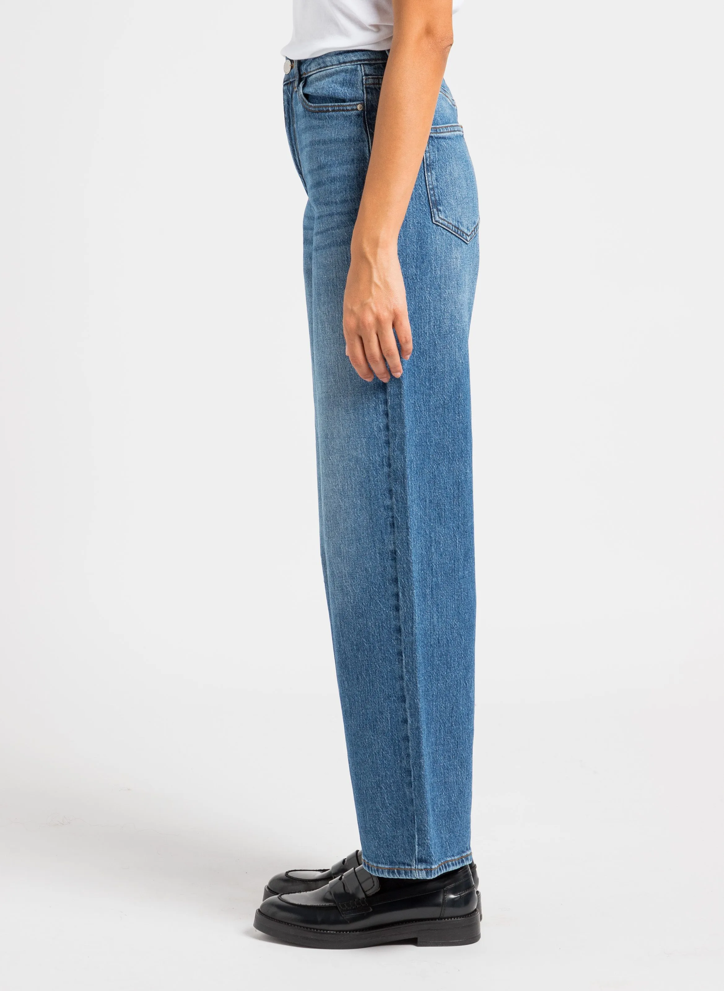  VILA   FREYA - Jeans dritti in misto cotone | Blu