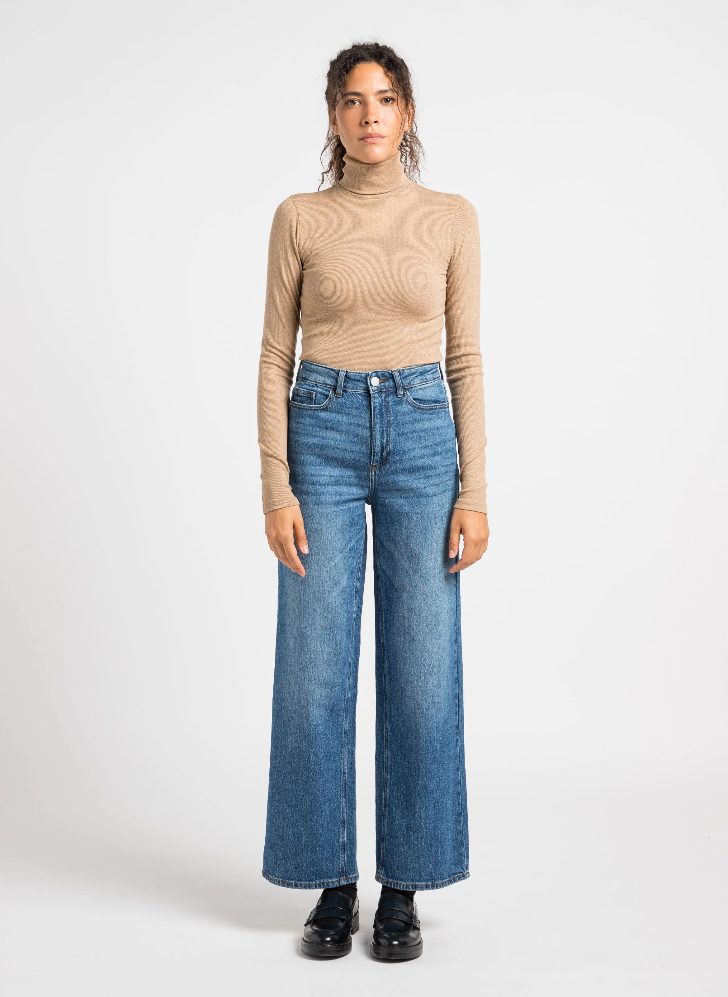  VILA   FREYA - Jeans dritti in misto cotone | Blu