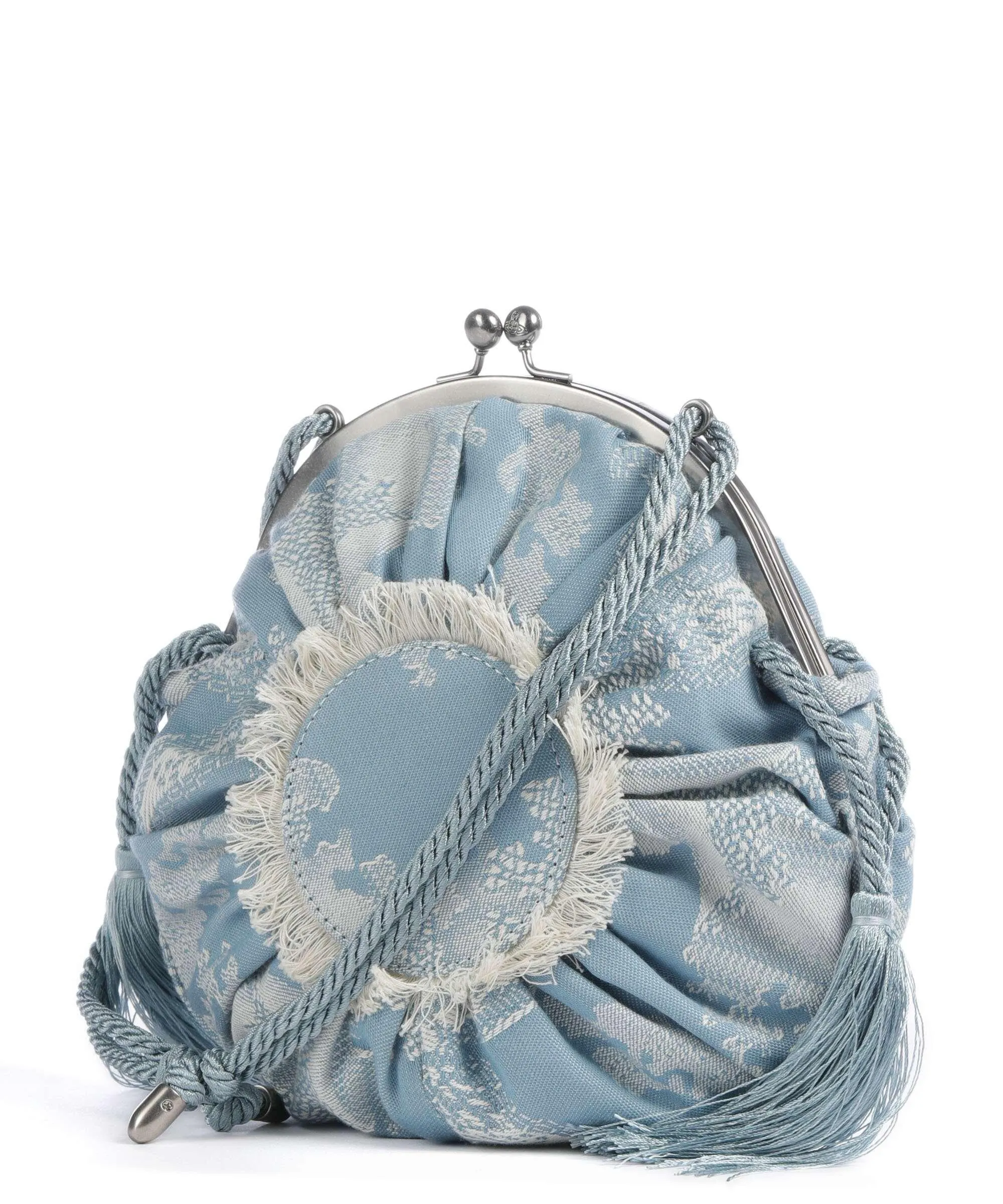  Vivienne Westwood Rosie Jacquard Frame Borsa a tracolla cotone jeans  