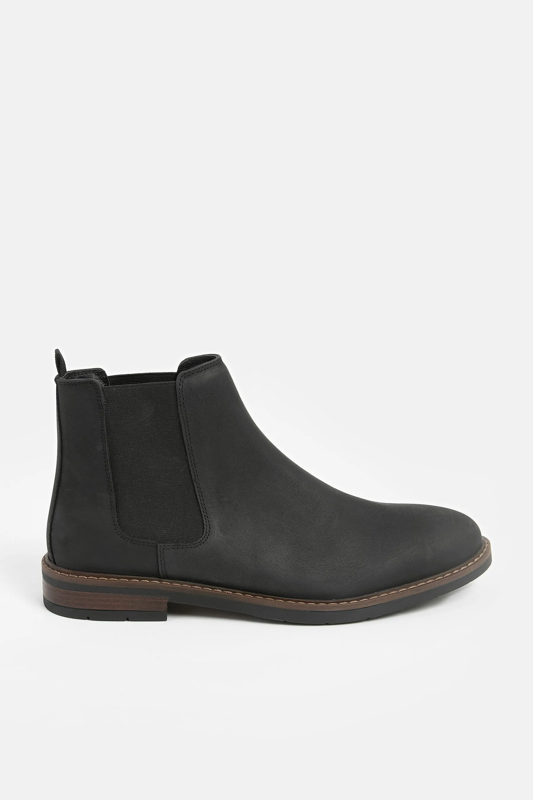 Waxy Leather Chelsea Boots    