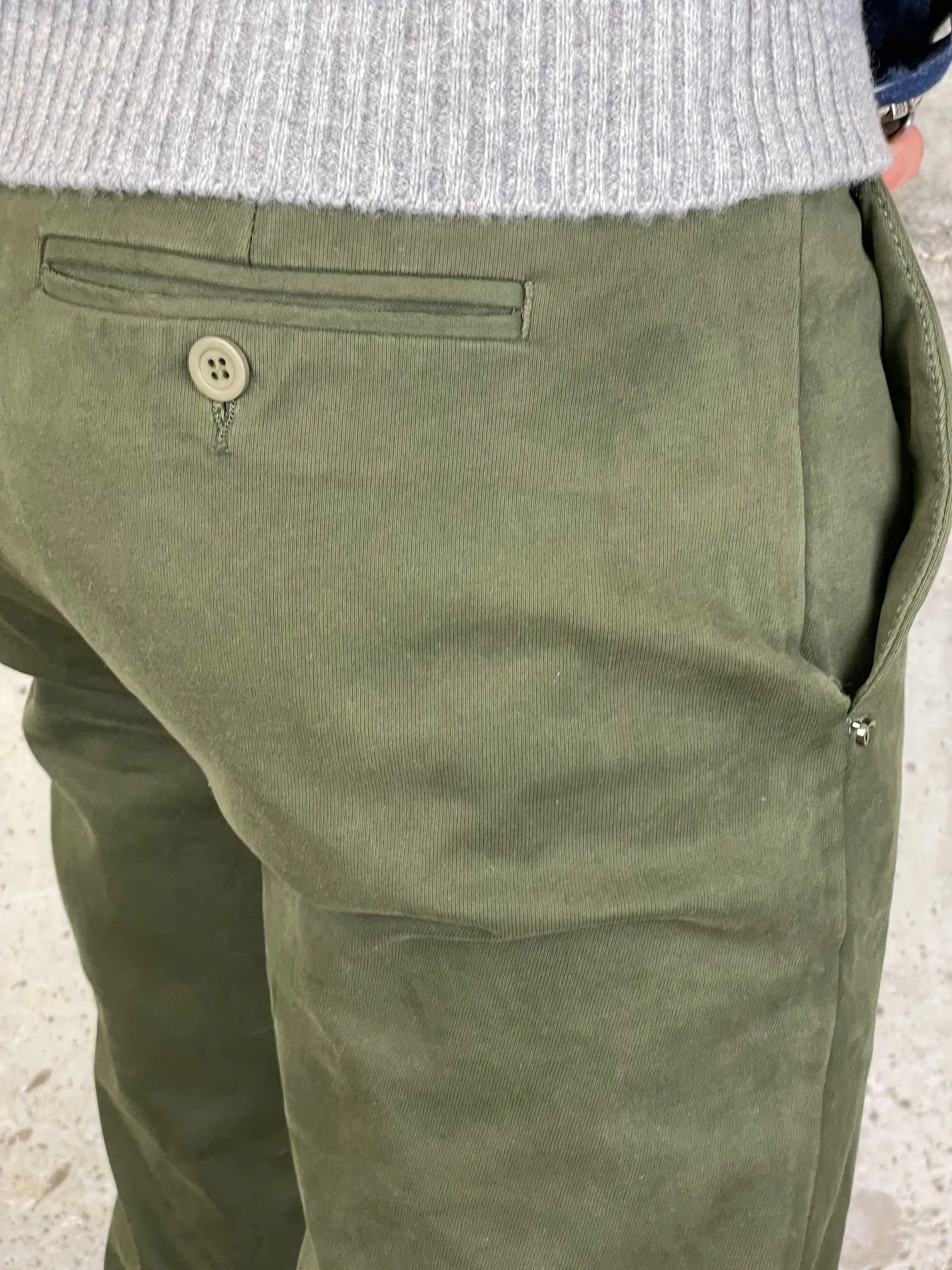 Zero Construction Pantalone Slim Beron Verde